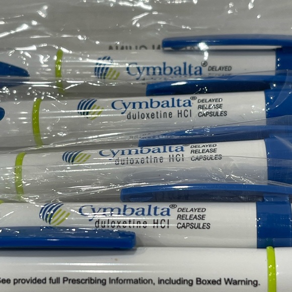 2004 Vintage 5 Cymbalta Pharmaceutical Drug rep pens in original packaging - Picture 6 of 7